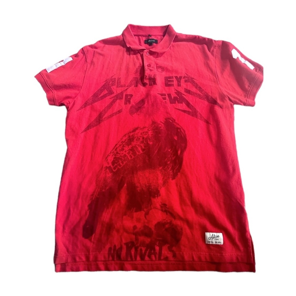 Men’s Akoo Black Eye Crew Rivals Polo Shirt‎ XL